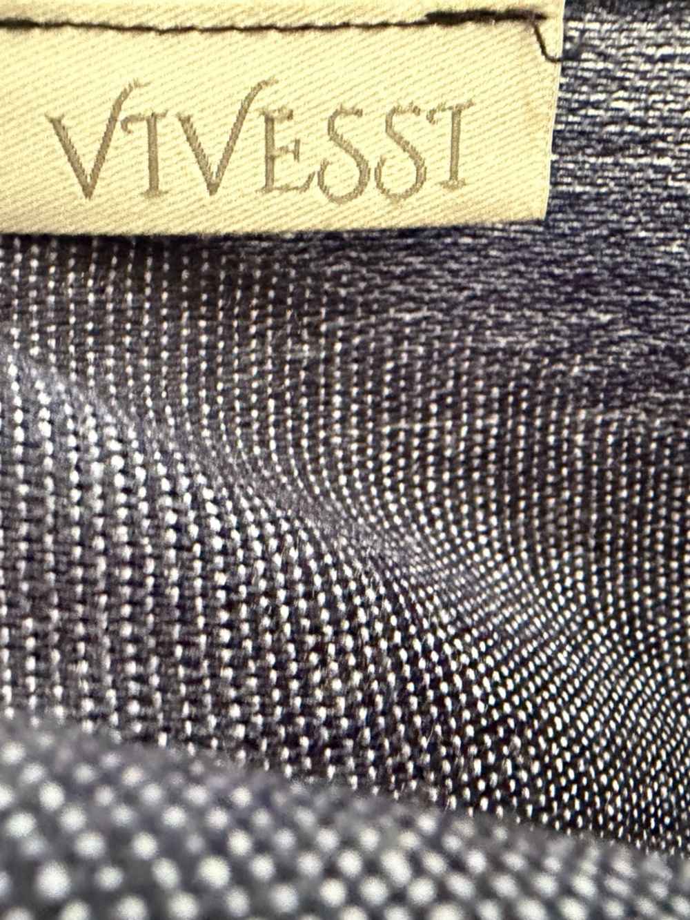 Vivessi Silk-Wool Scarf - Made in Italy - Picture 5 of 5